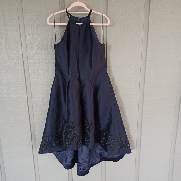 carmen marc valvo beaded dress Carmen Marc Valvo | Strapless Beaded Lace Dress (Vintage)